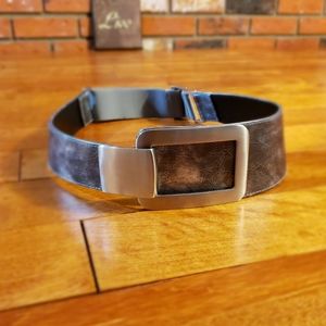 Suzy Shier Extendable Leather Belt
